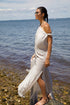 Rolled Shoulder Silk Scarf Dress Urban Zen